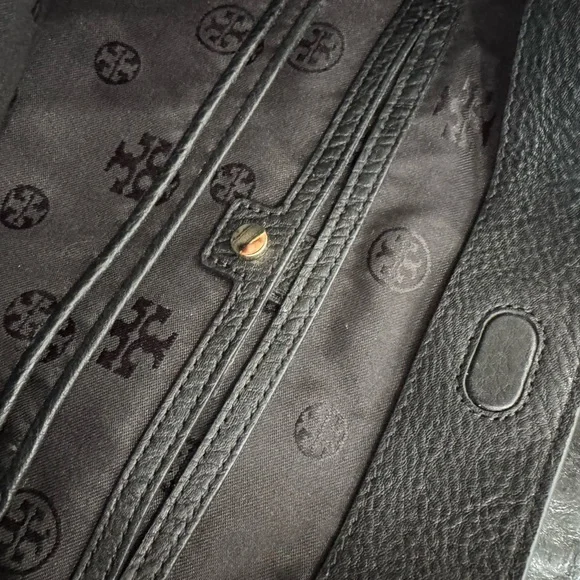New Tory Burch Black Leather Bag (no tags) - Picture 11 of 12